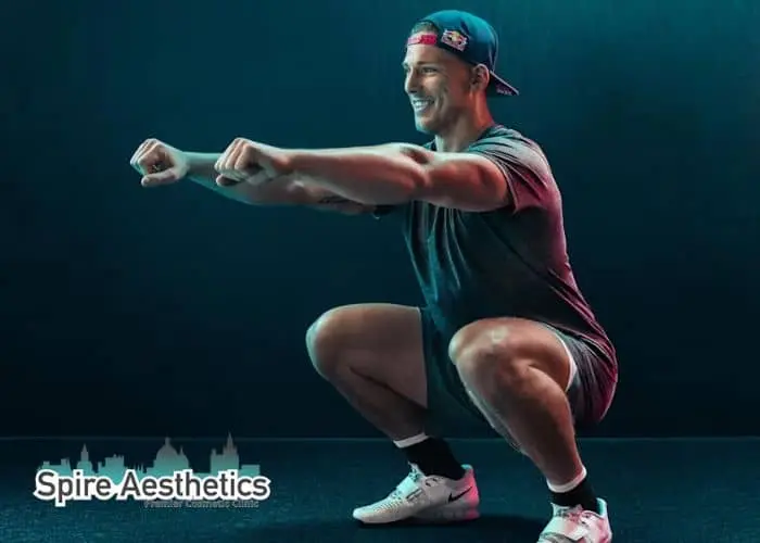 Image of man build leg muscle Craigmillar through exercise