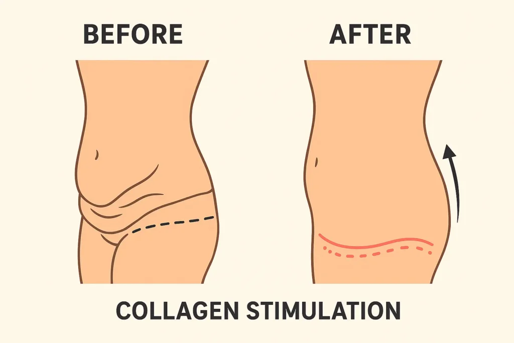 Before and after results for sagging skin after weight loss injections Craigmillar