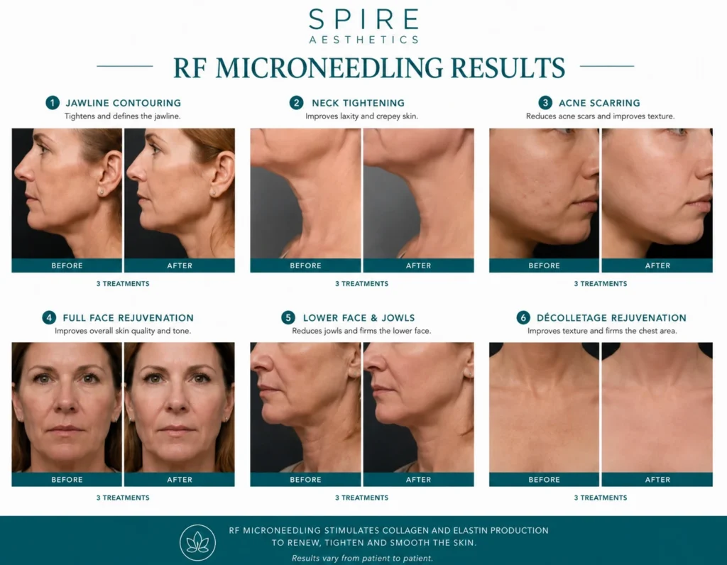 RF Microneedling Skin tightening Craigmillar results