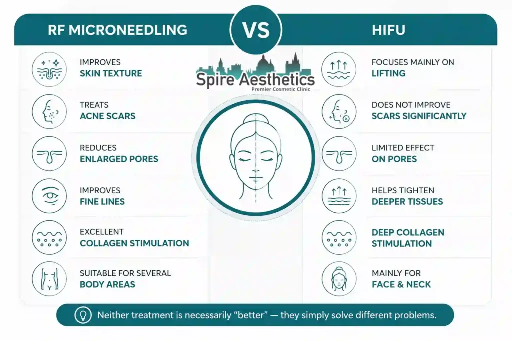 RF Microneedling vs HIFU: Which Treatment Gives Better Results Craigmillar?